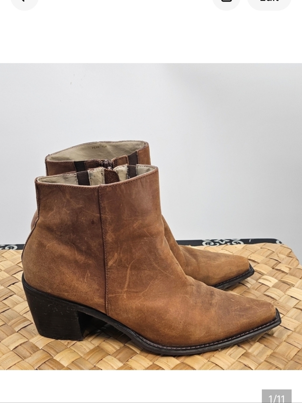 High Sierra Brown Leather Boots Size 10